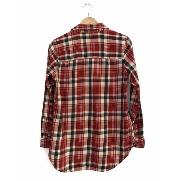 Roots Plaid Button Down Shirt Pockets - Picture 3 of 16